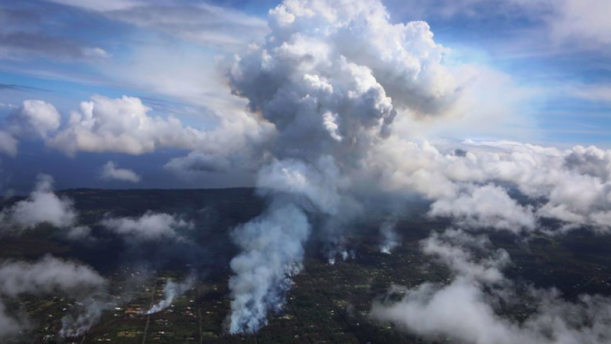 Erupción del volcán de Hawai