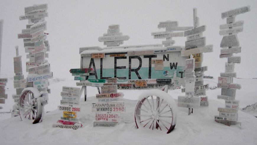 Récord de calor en el asentamiento más septentrional del mundo (Canadá)